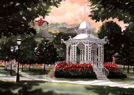 Gazebo in Washington Park, Dubuque, IA